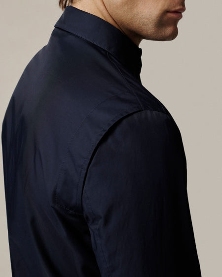 Barton Cotton & Nylon Plain Bomber Navy