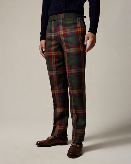 Cowan Multi Tartan Wool Trouser
