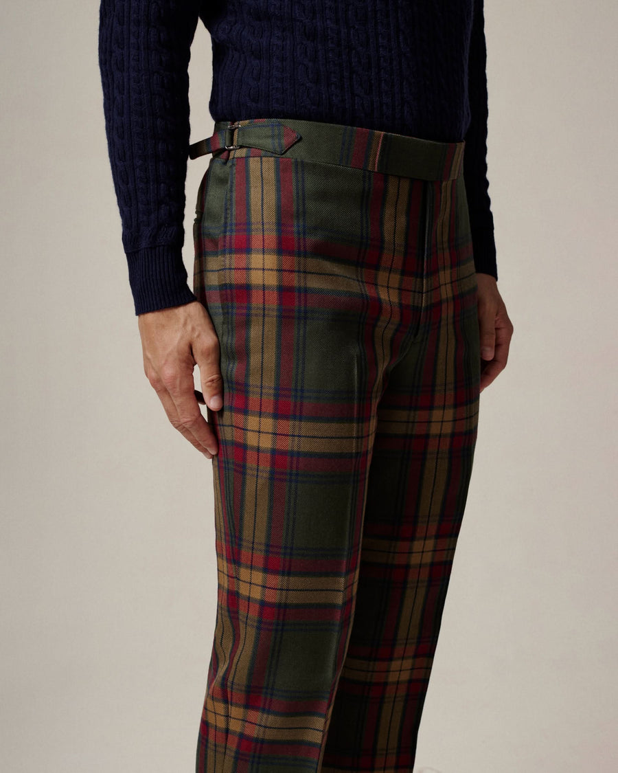 Cowan Multi Tartan Wool Trouser