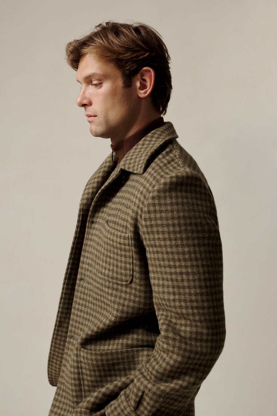 Lachlan Check Virgin Wool & Cashmere Shacket