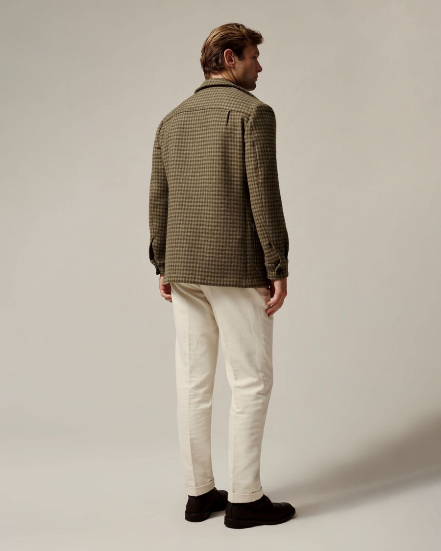 Lachlan Check Virgin Wool & Cashmere Shacket