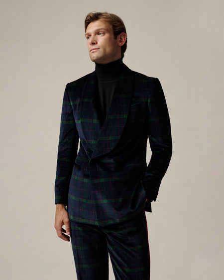 Bond House Check Velvet Dress Jacket