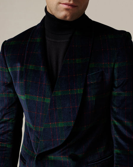 Bond House Check Velvet Dress Jacket