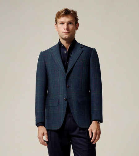 Row House Check Wool Blazer