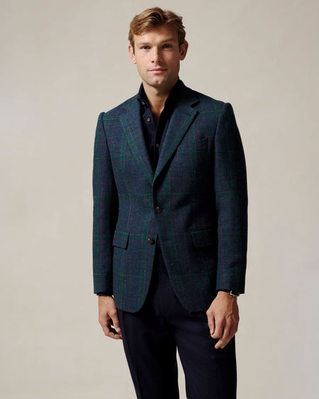 Row House Check Wool Blazer