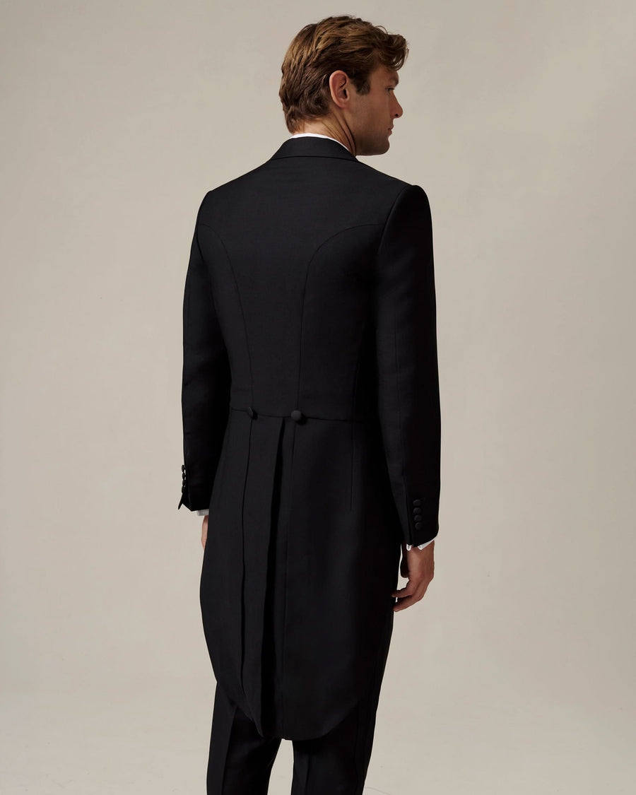 Gieves White Tie Barathea Tail Coat Black