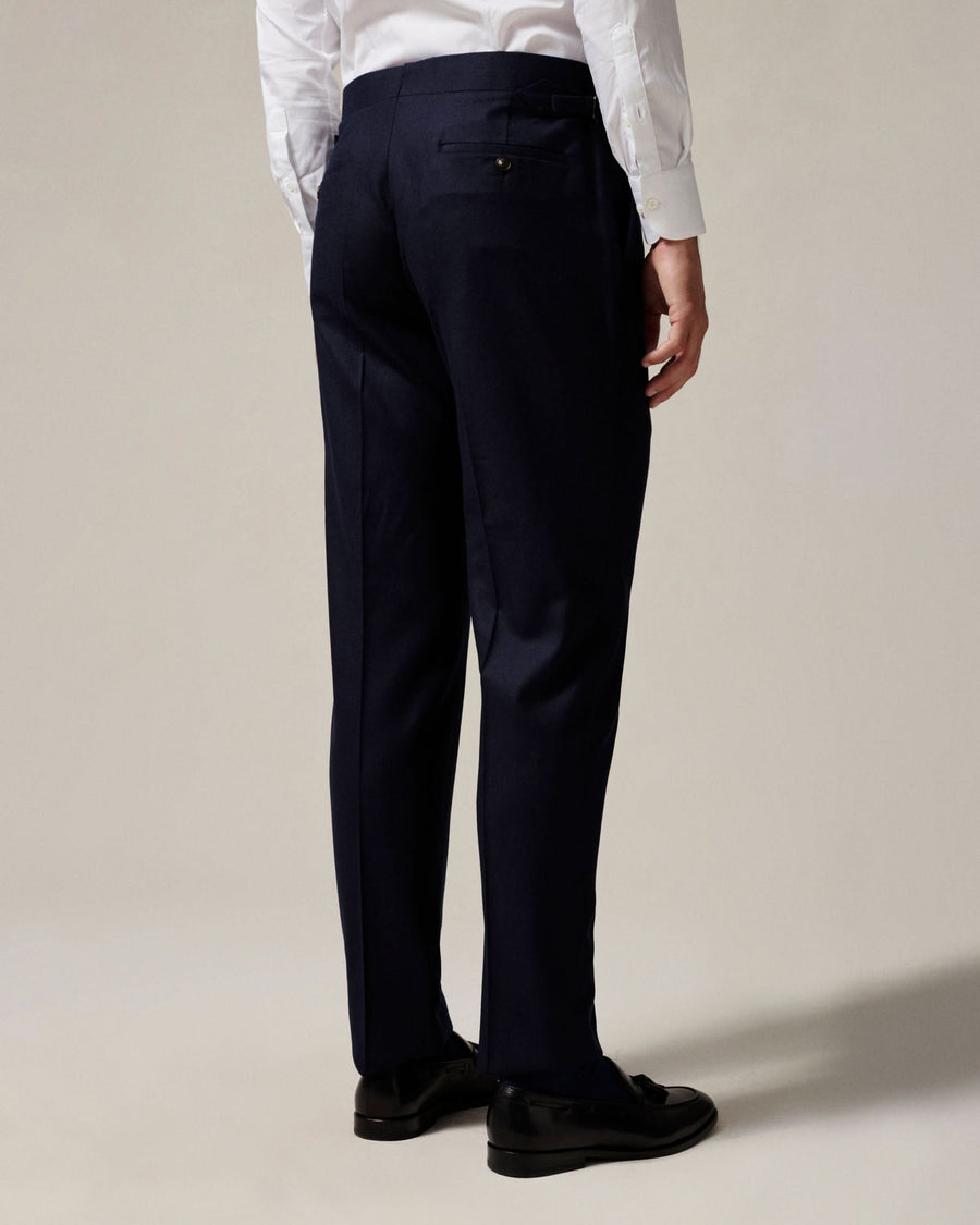 Anderson Flannel Virgin Wool Suit Navy