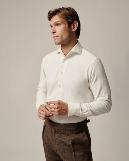 Rorie Brushed Twill Cotton Shirt