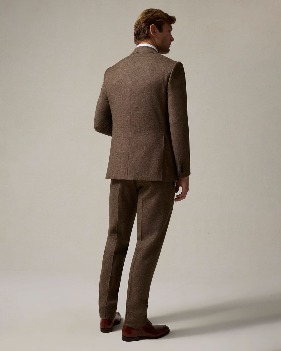 Newton Donegal Lambswool Suit Jacket Brown