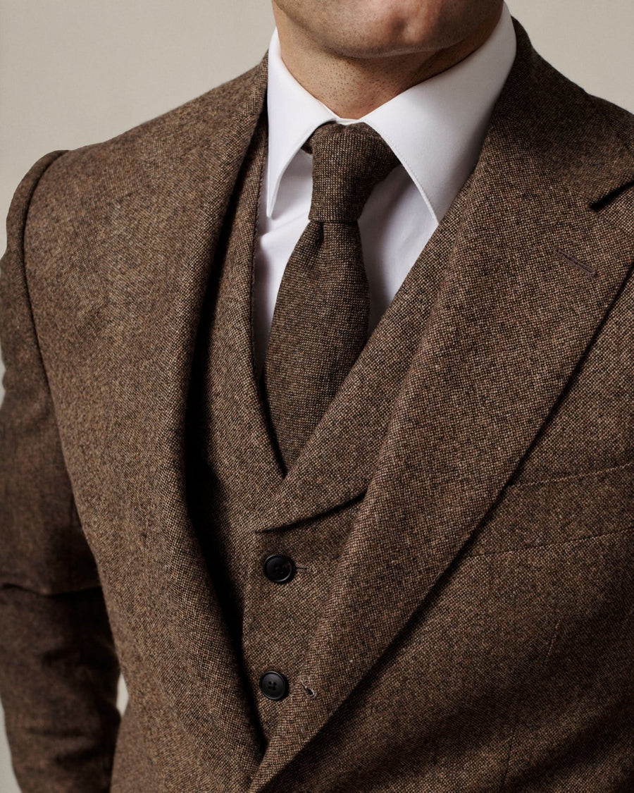 Newton Donegal Lambswool Suit Brown