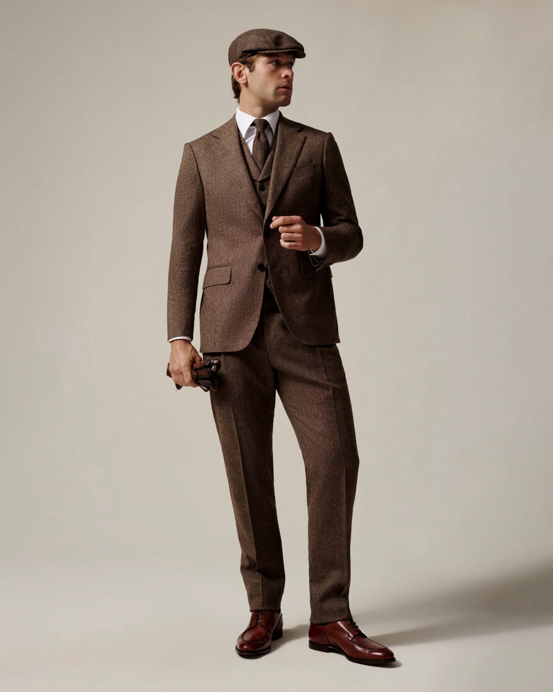 Newton Donegal Lambswool Suit Brown