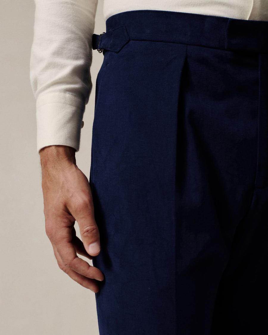 Hawkins Moleskin Suit Navy