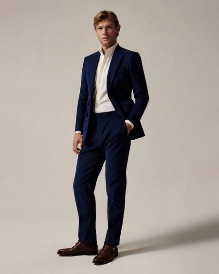 Hawkins Moleskin Suit Navy