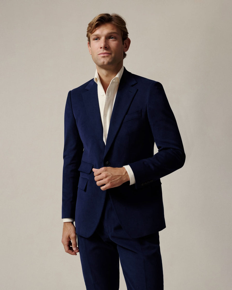 Hawkins Moleskin Suit Navy