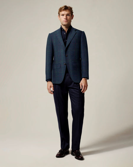 Row House Check Wool Blazer