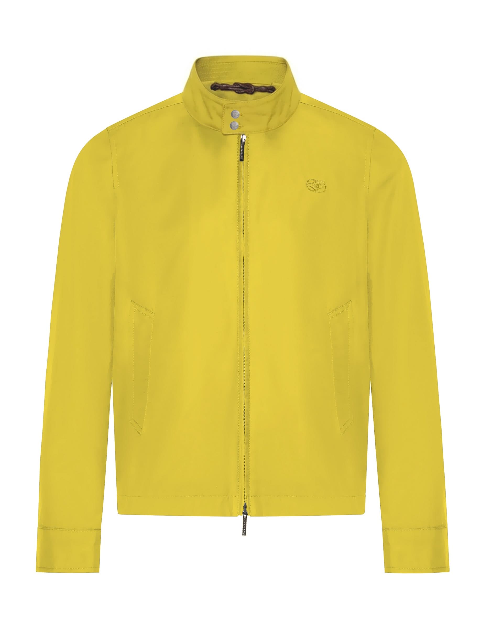 Barton Cotton &amp; Nylon Plain Bomber Yellow