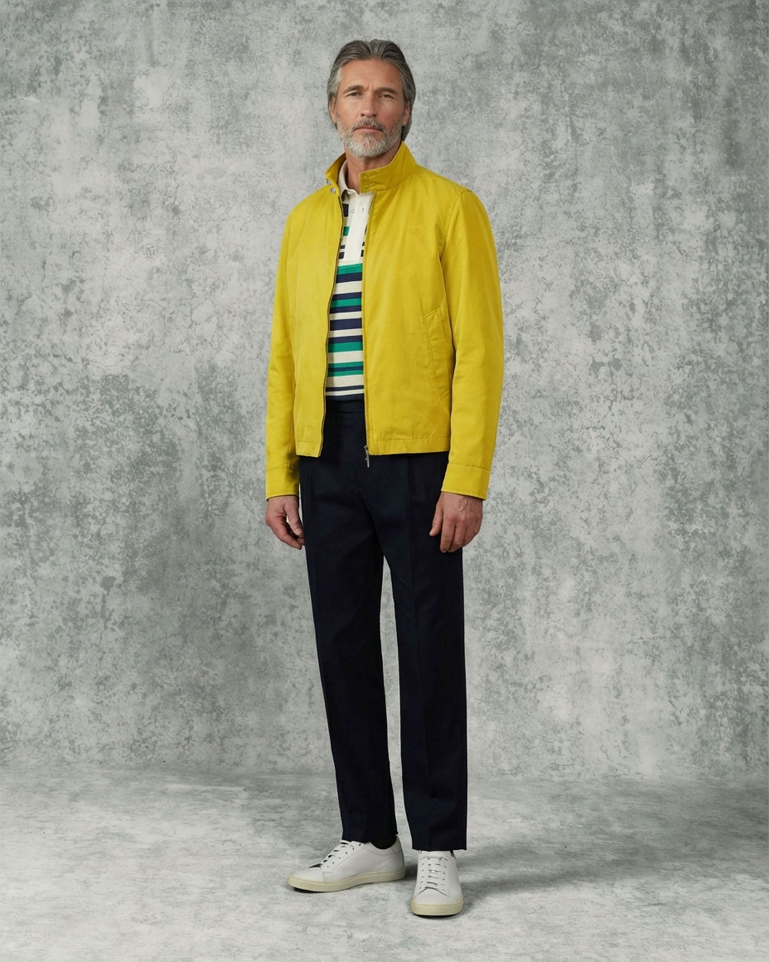 Barton Cotton &amp; Nylon Plain Bomber Yellow