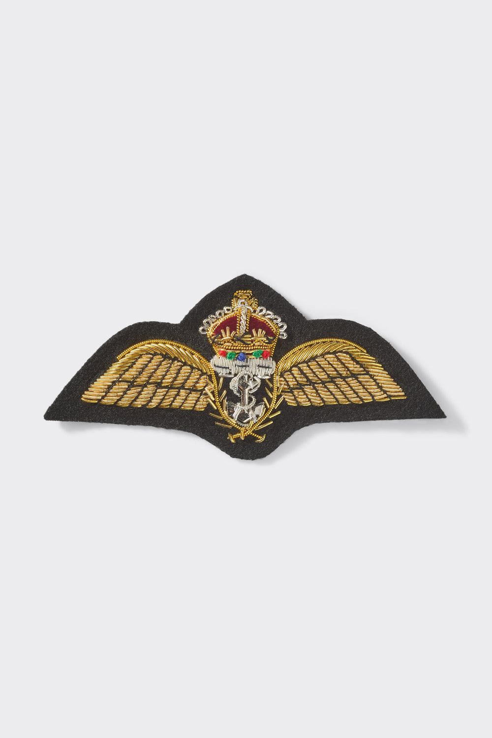 Fleet Air Arm Tudor Crown Embroidered Badge - Large