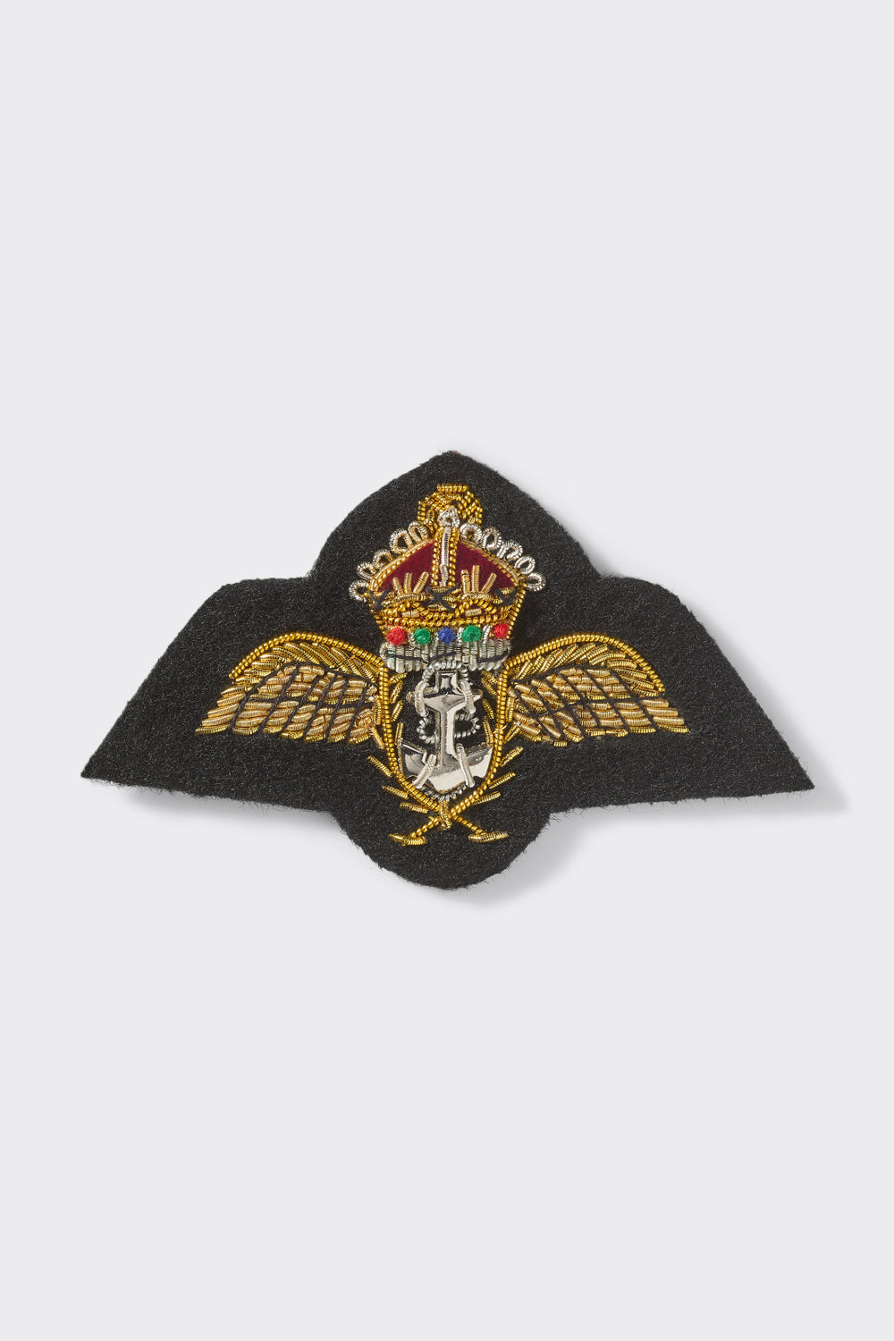 Fleet Air Arm Tudor Crown Embroidered Badge - Small