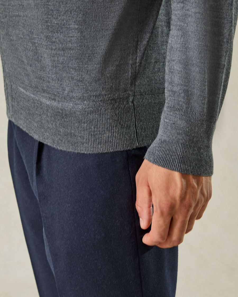 Fraser Ultrafine Merino Wool Full Zip Jumper