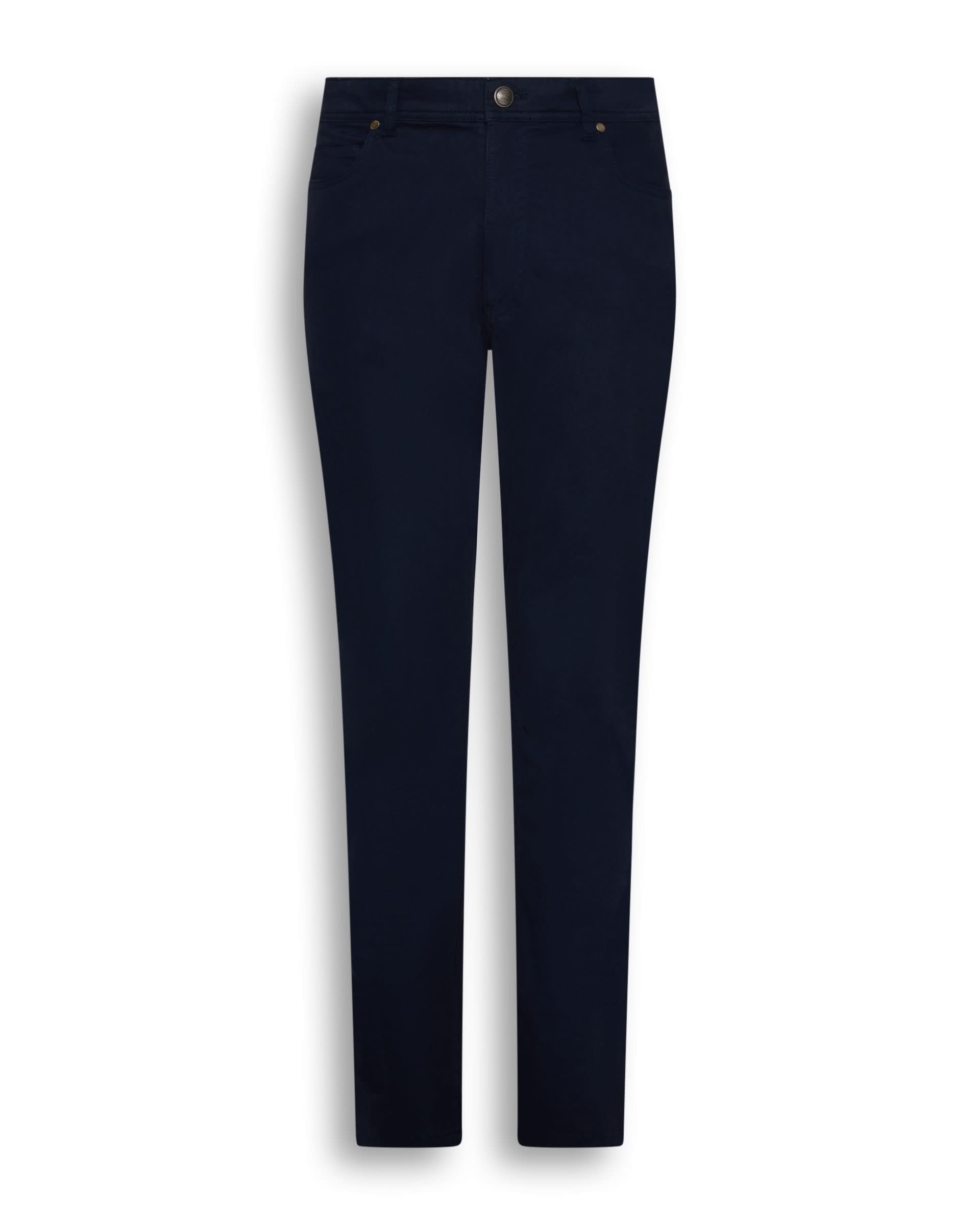 Frederick Cotton Stretch 5 Pocket Trouser Navy