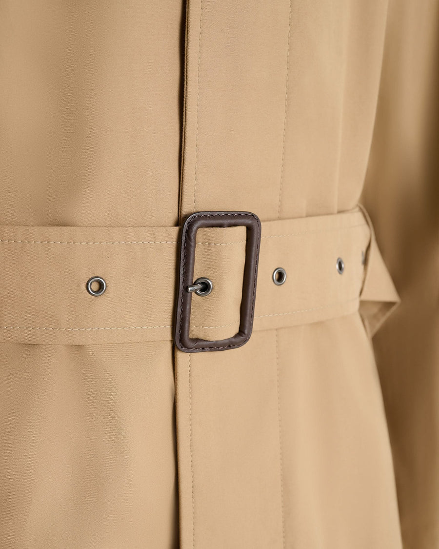 Sargent Ventile Cotton Water Repellent Belted Mac Tan