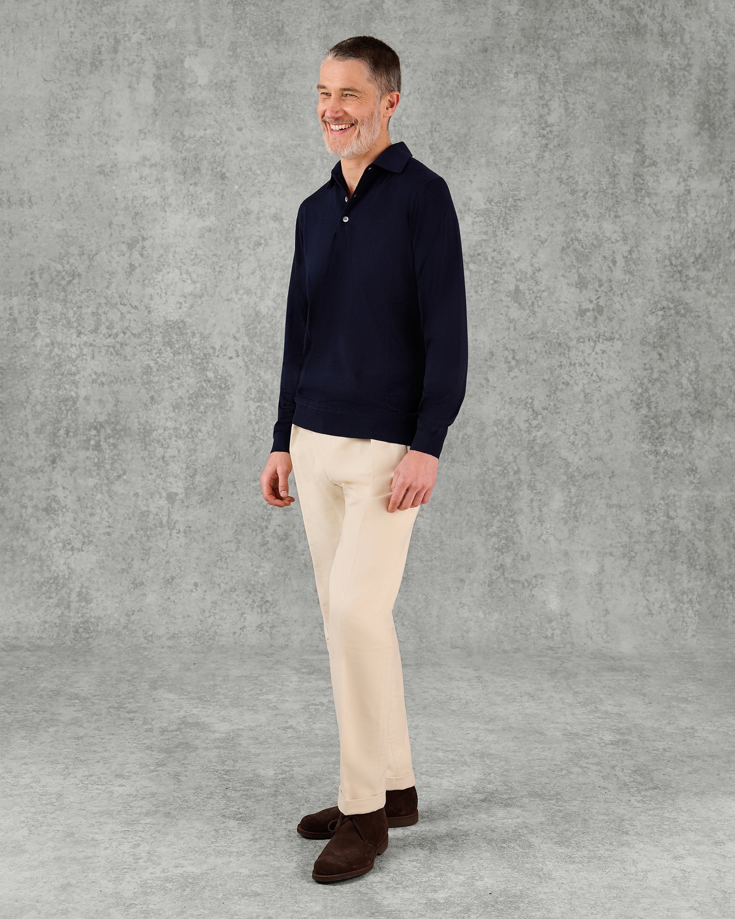 Grant Ultrafine Merino Wool Polo Shirt