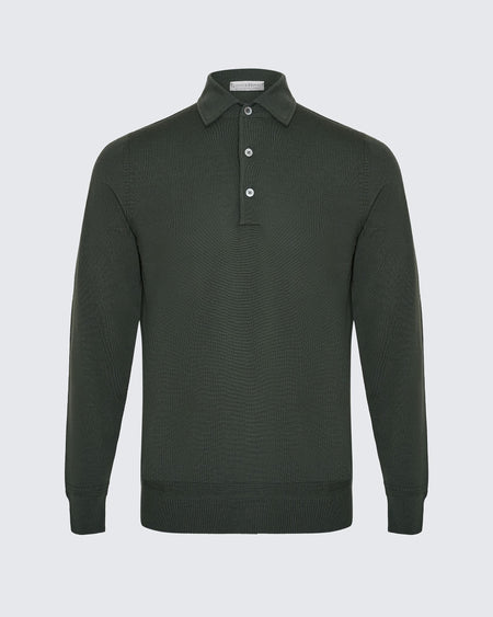 Grant Ultrafine Merino Wool Polo Shirt