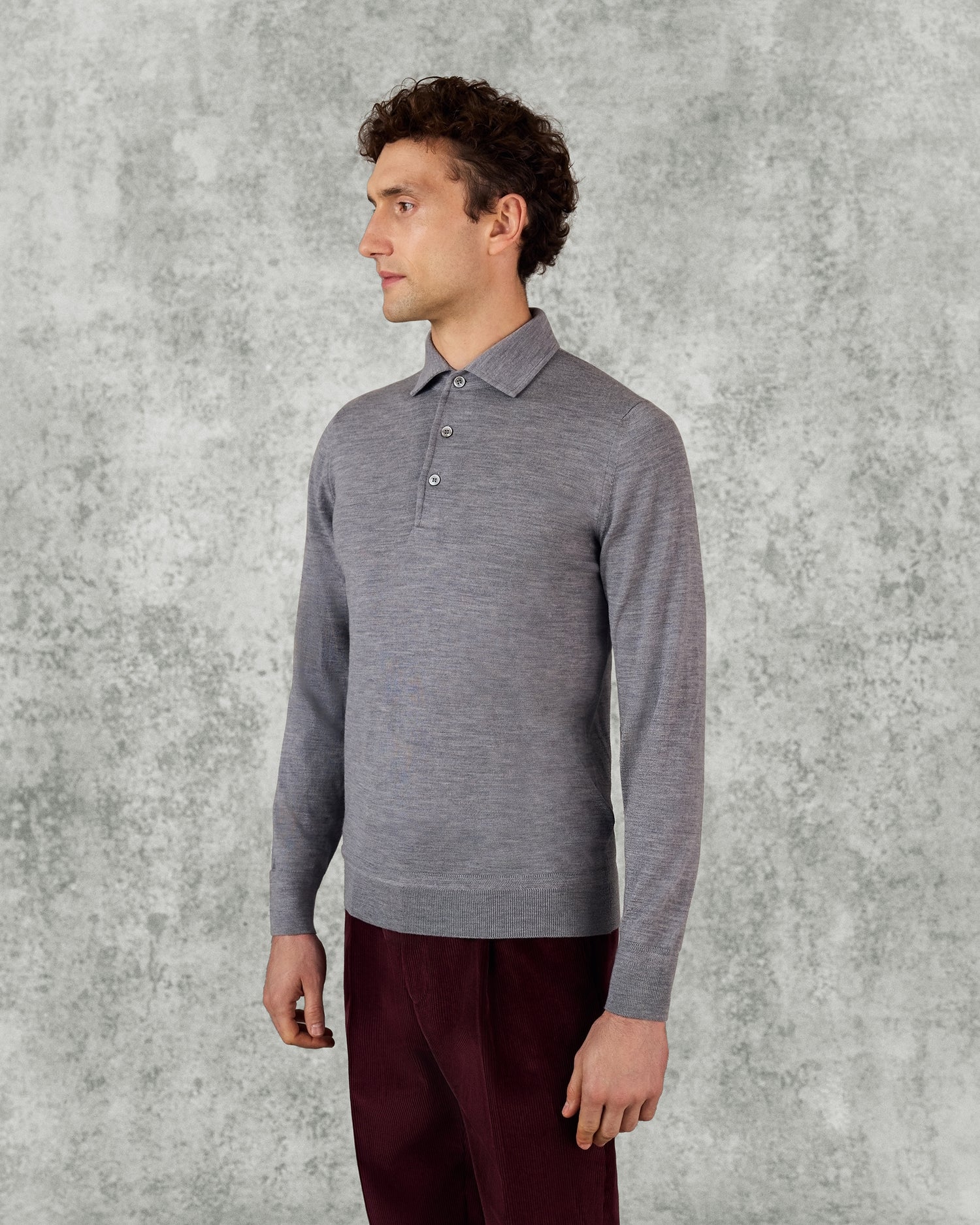 Grant Ultrafine Merino Wool Polo Shirt