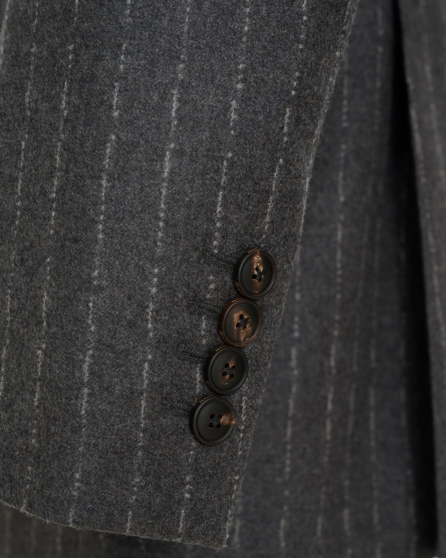 Gunn Suit Jacket Grey Morse Code Flannel