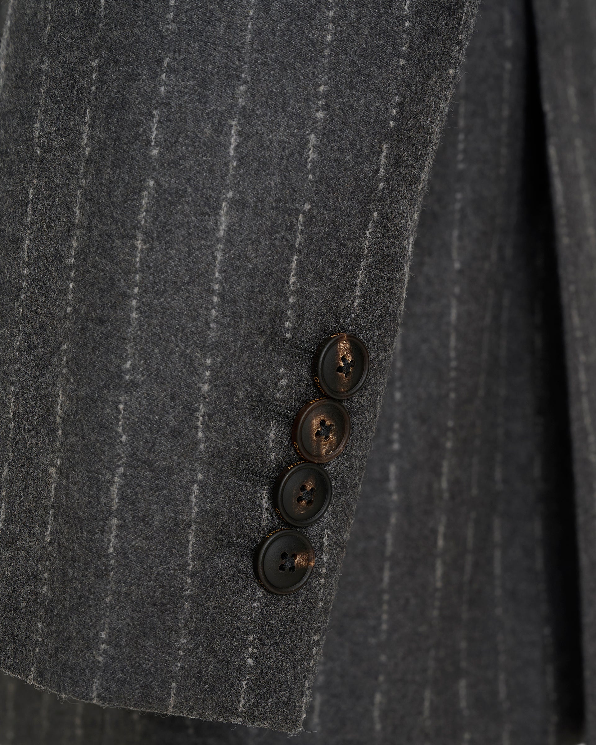 Gunn Suit Jacket Grey Morse Code Flannel