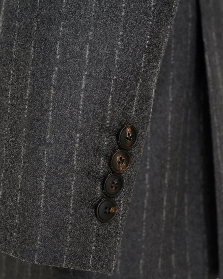Gunn Wool Cashmere Morse Code Suit Grey