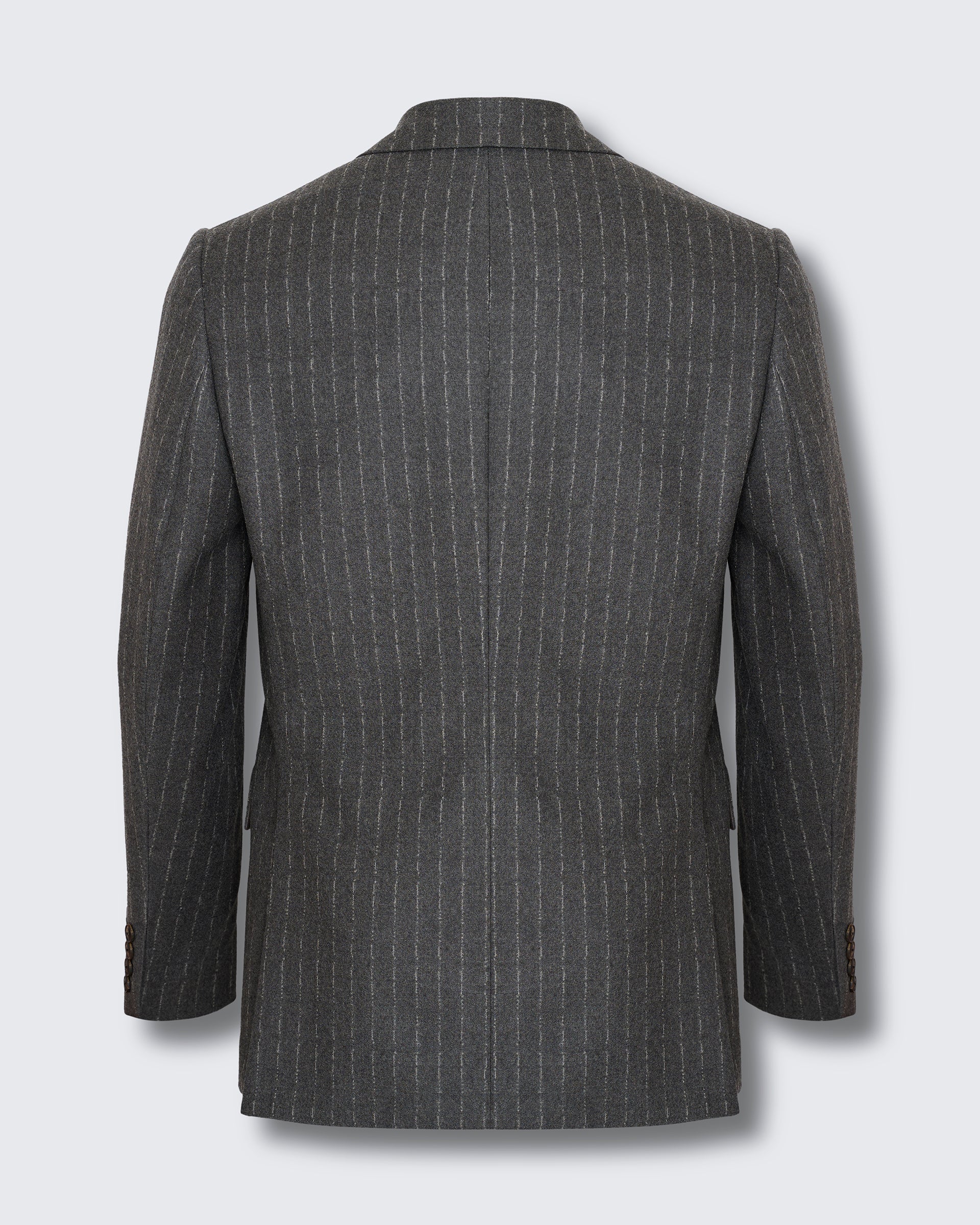 Gunn Suit Jacket Grey Morse Code Flannel