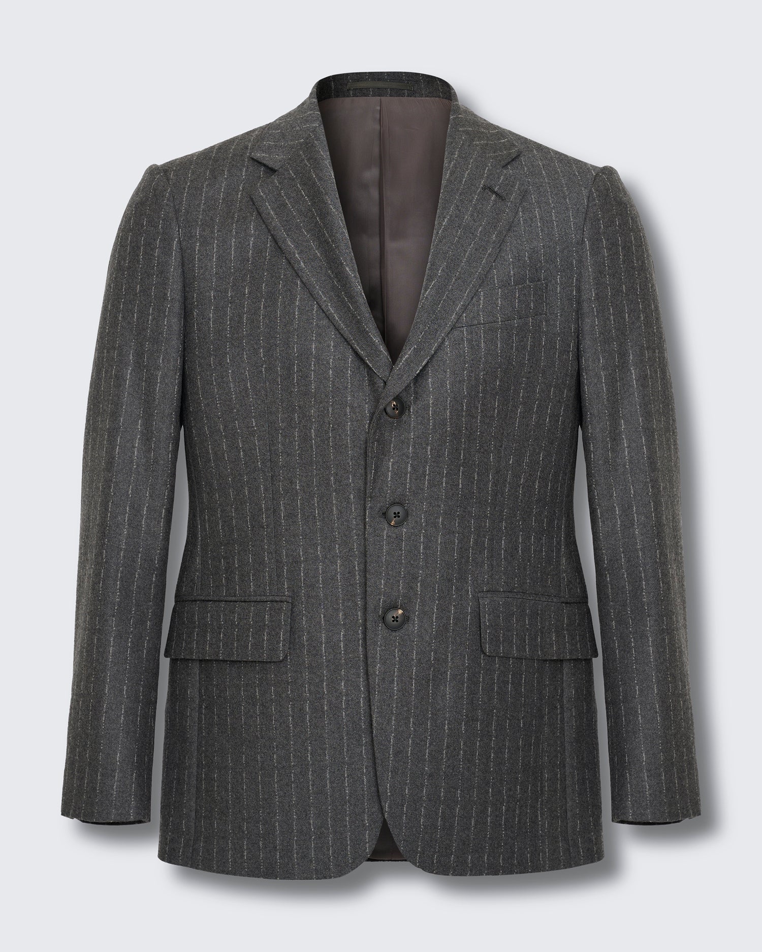 Gunn Suit Jacket Grey Morse Code Flannel