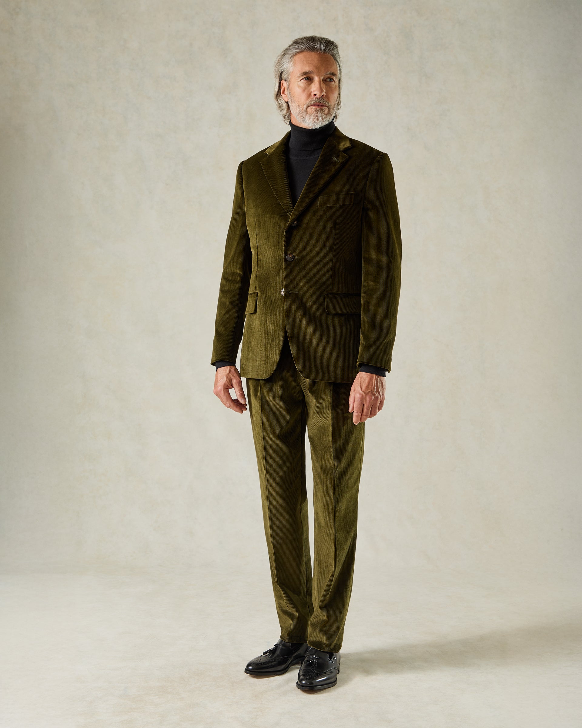 Guildford Corduroy Khaki Suit