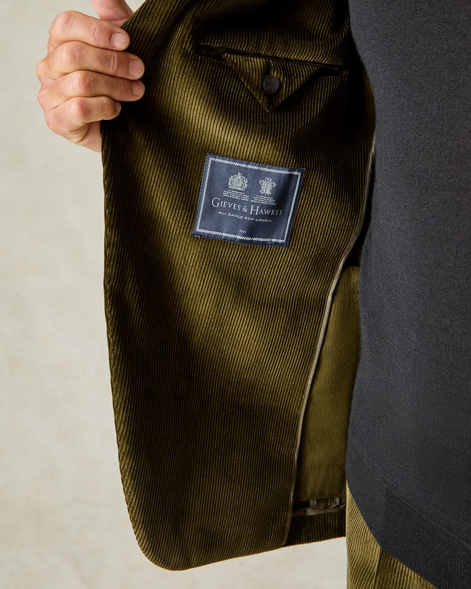 Guildford Corduroy Khaki Suit