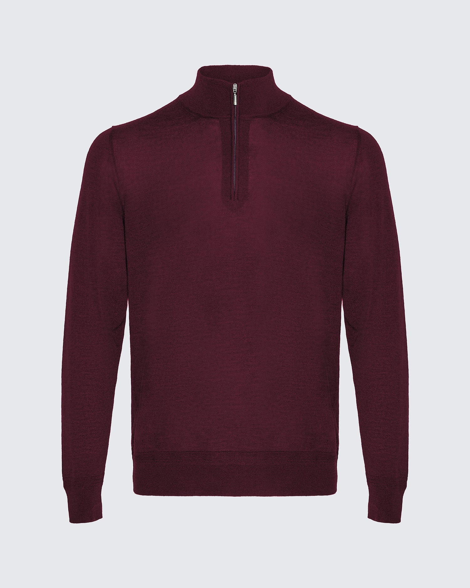 Hamilton Merino Wool Silk Cashmere Quarter Zip Jumper
