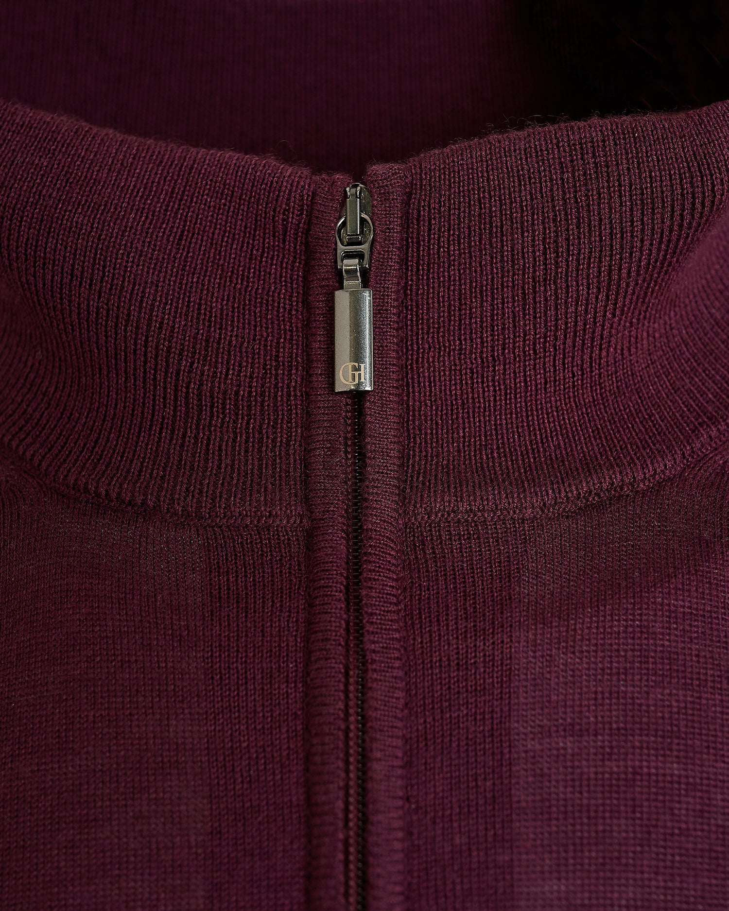 Hamilton Merino Wool Silk Cashmere Quarter Zip Jumper