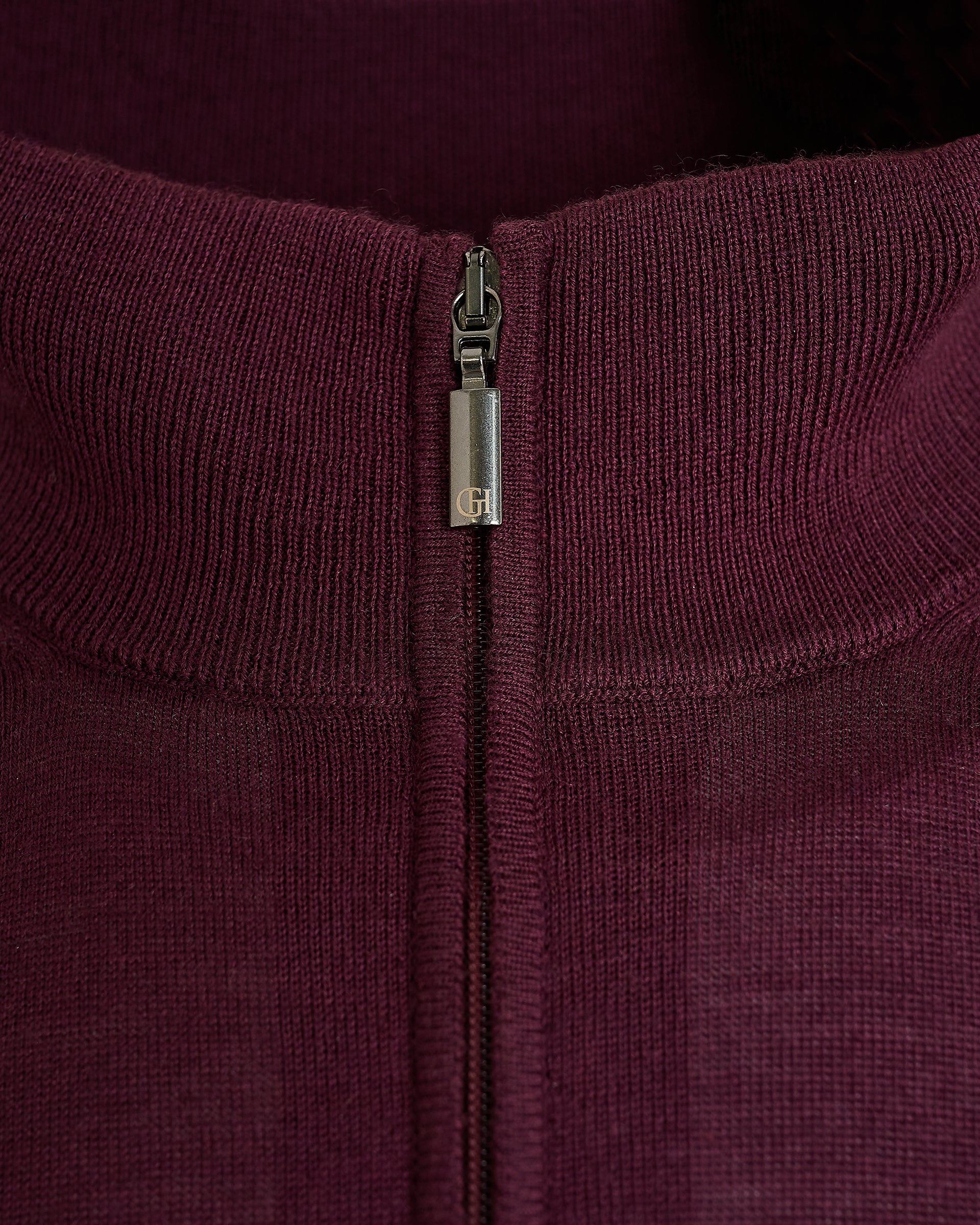 Hamilton Merino Wool Silk Cashmere Quarter Zip Jumper