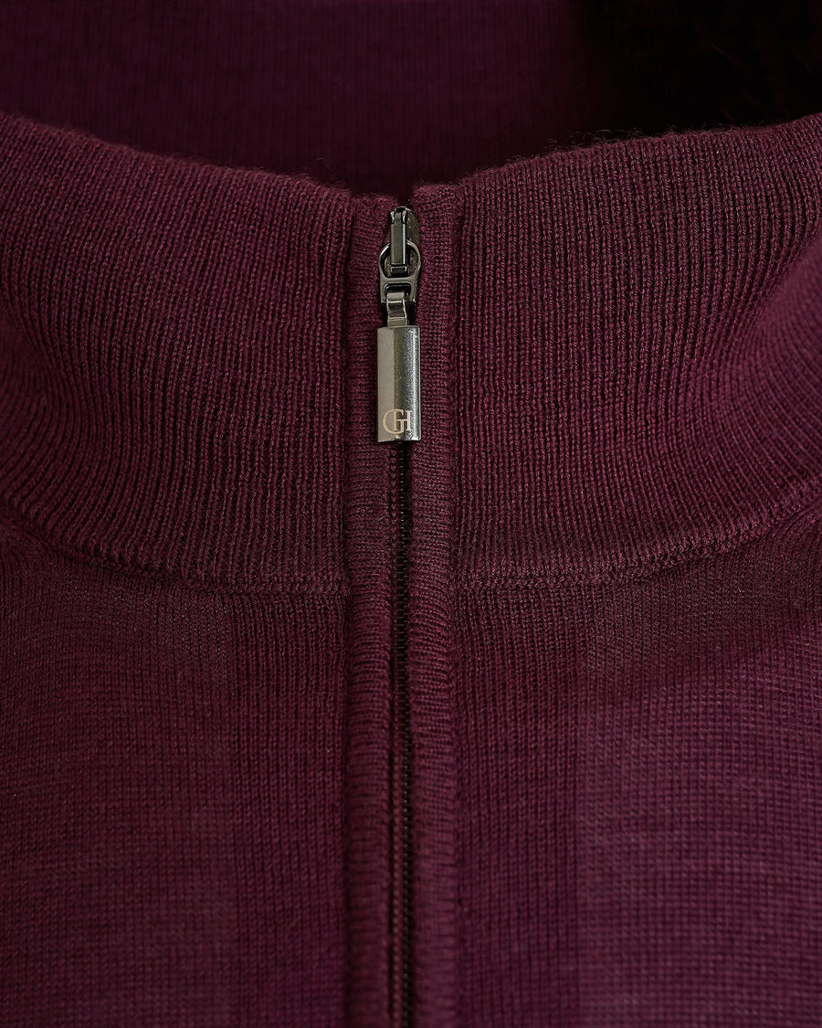 Hamilton Merino Wool Silk Cashmere Quarter Zip Jumper