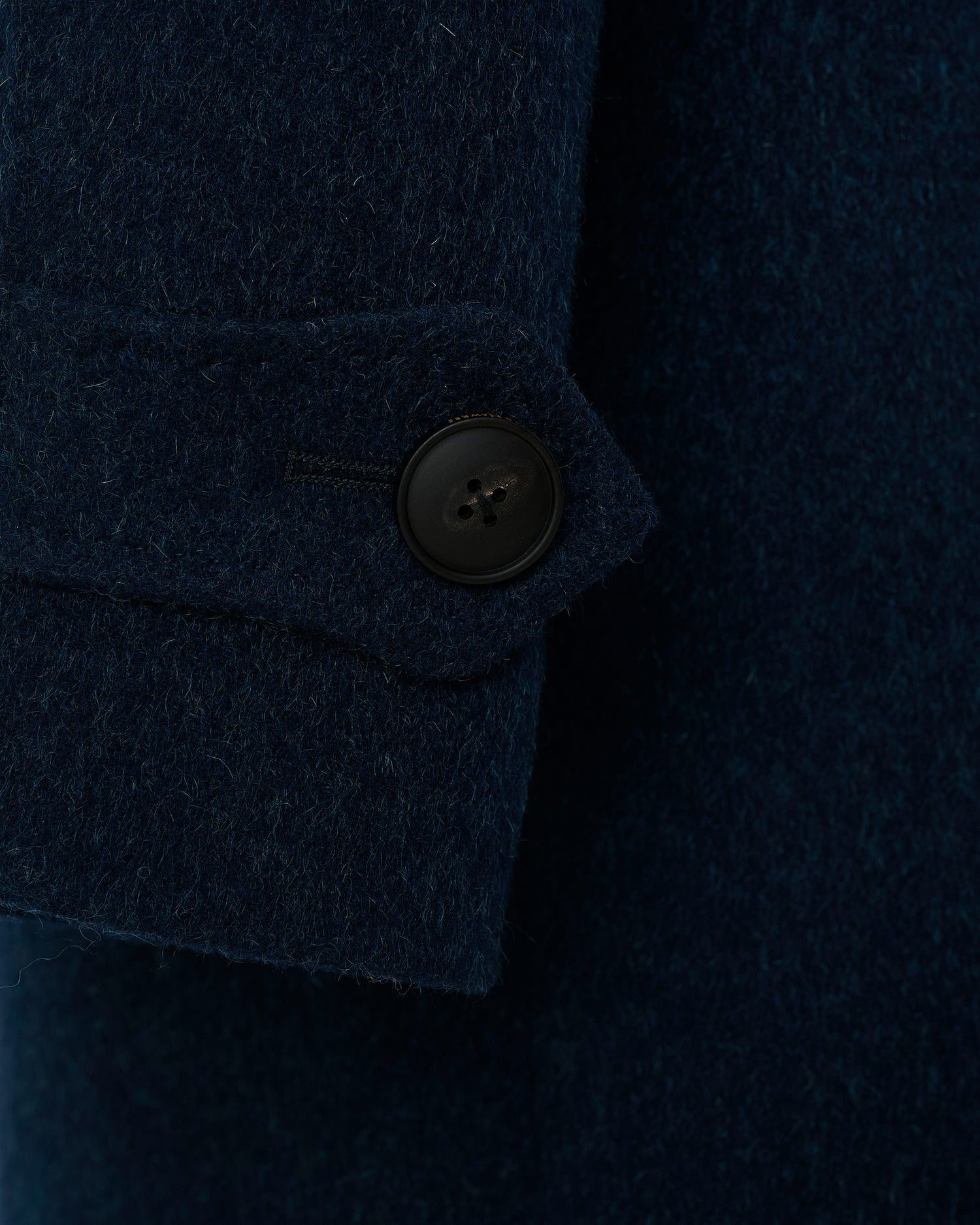 Harry Wool &amp; Mohair Blue Plain Raglan Coat