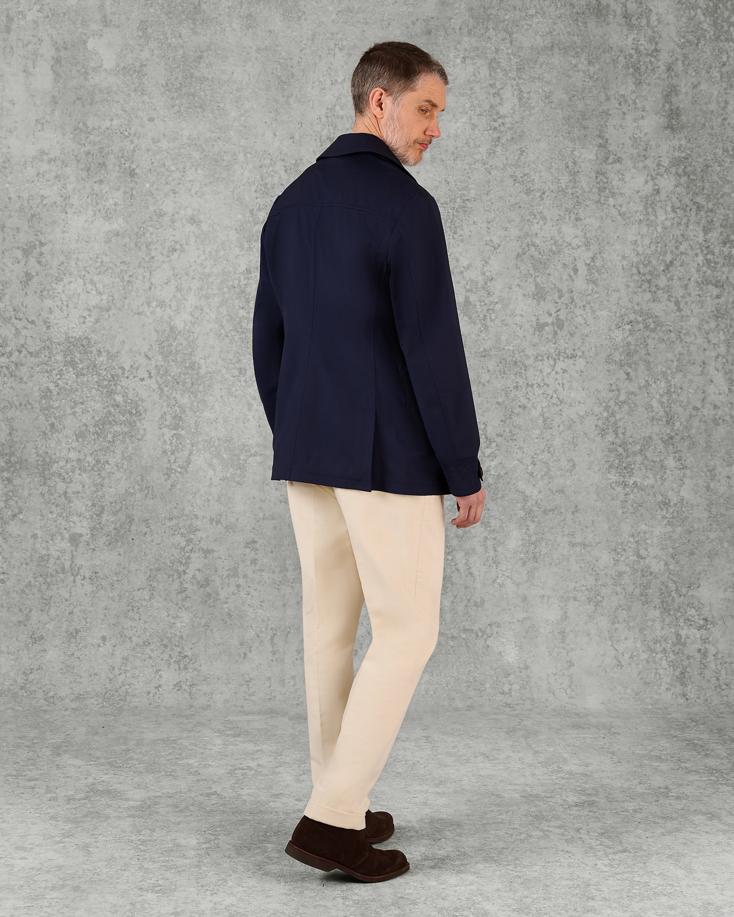 Hawkes Lazer Cut Peacoat Navy