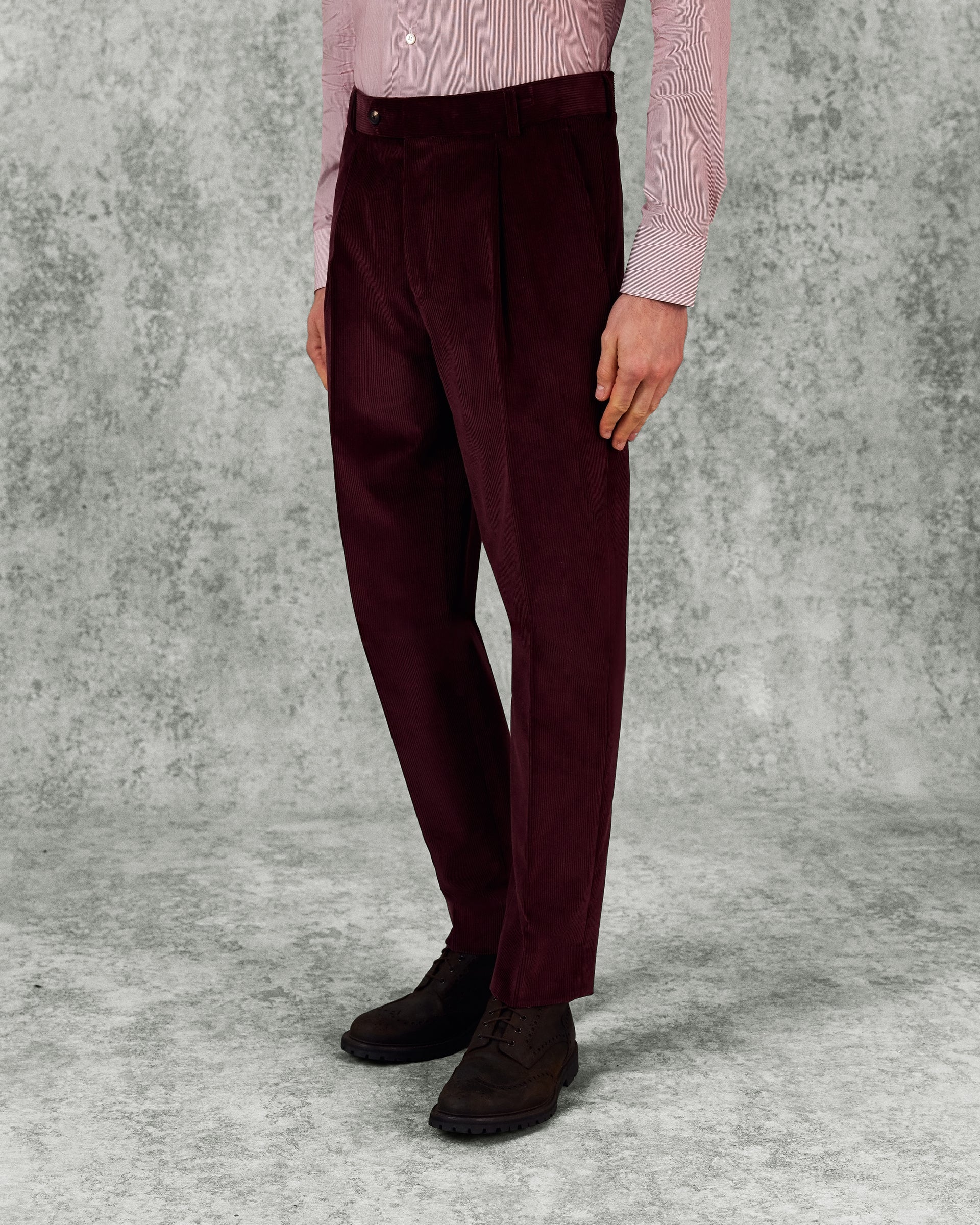 Hearne Cotton Corduroy Trouser Burgundy