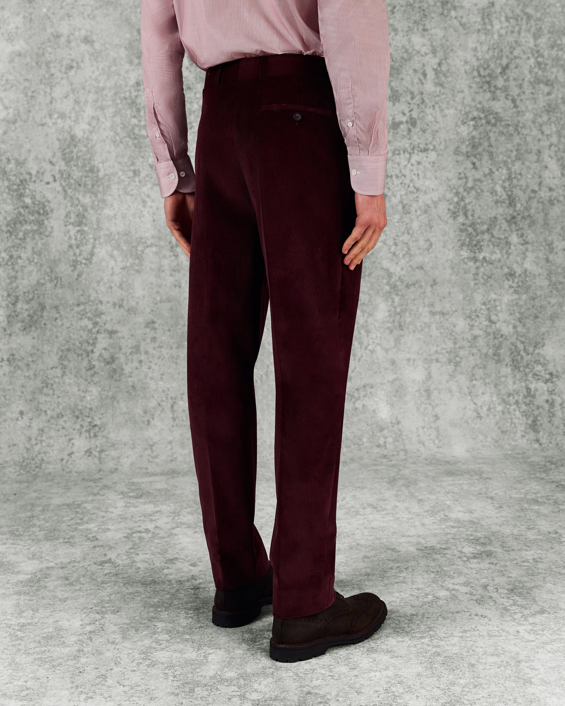 Hearne Cotton Corduroy Trouser Burgundy