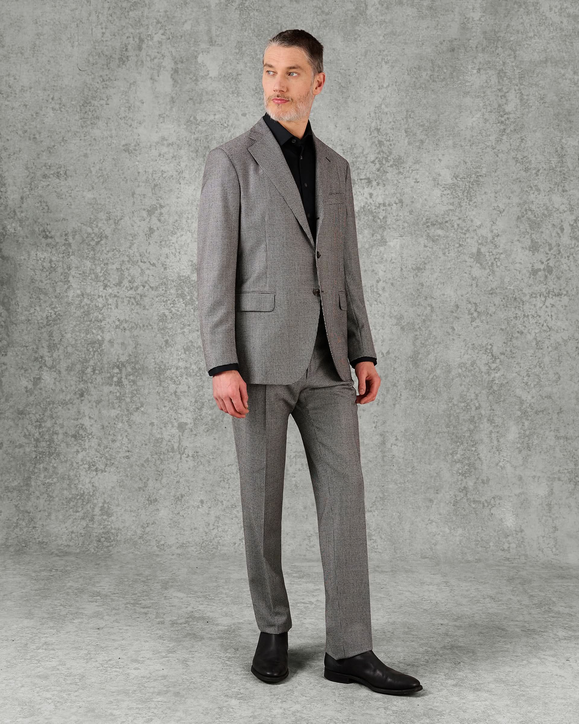 Hendley Wool Grey Puppytooth Suit