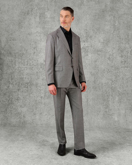 Hendley Wool Grey Puppytooth Suit