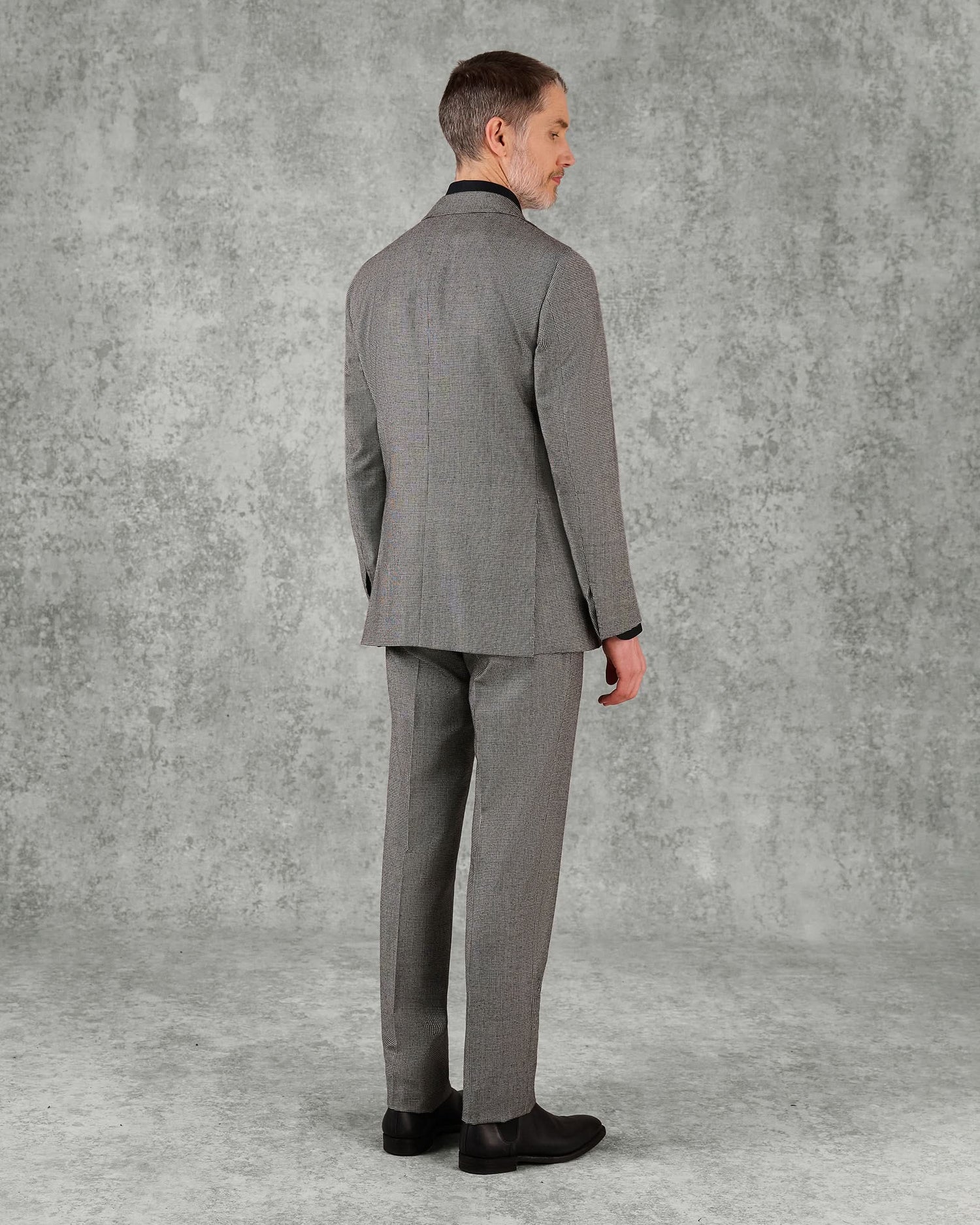 Hendley Wool Grey Puppytooth Suit