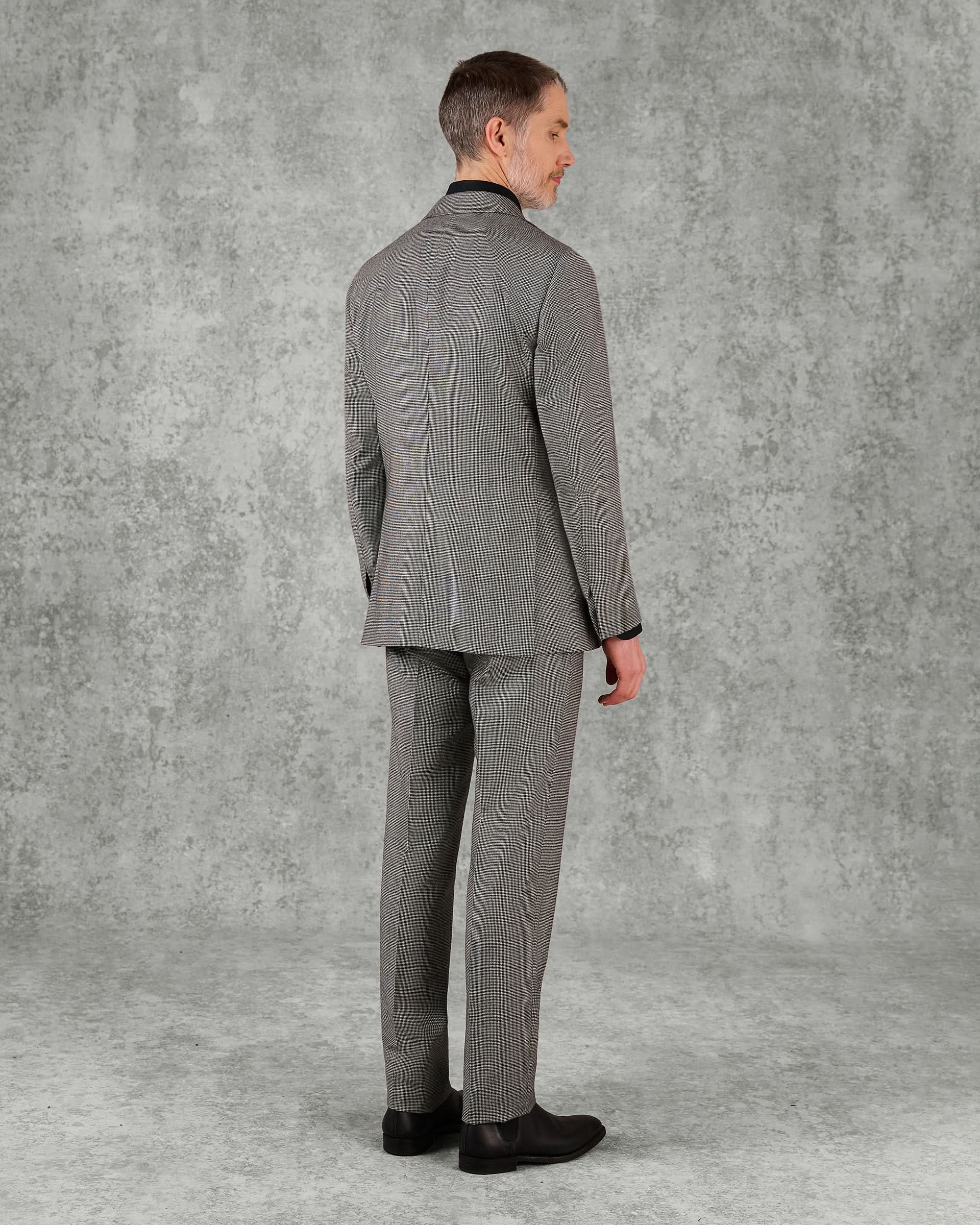 Hendley Wool Grey Puppytooth Suit