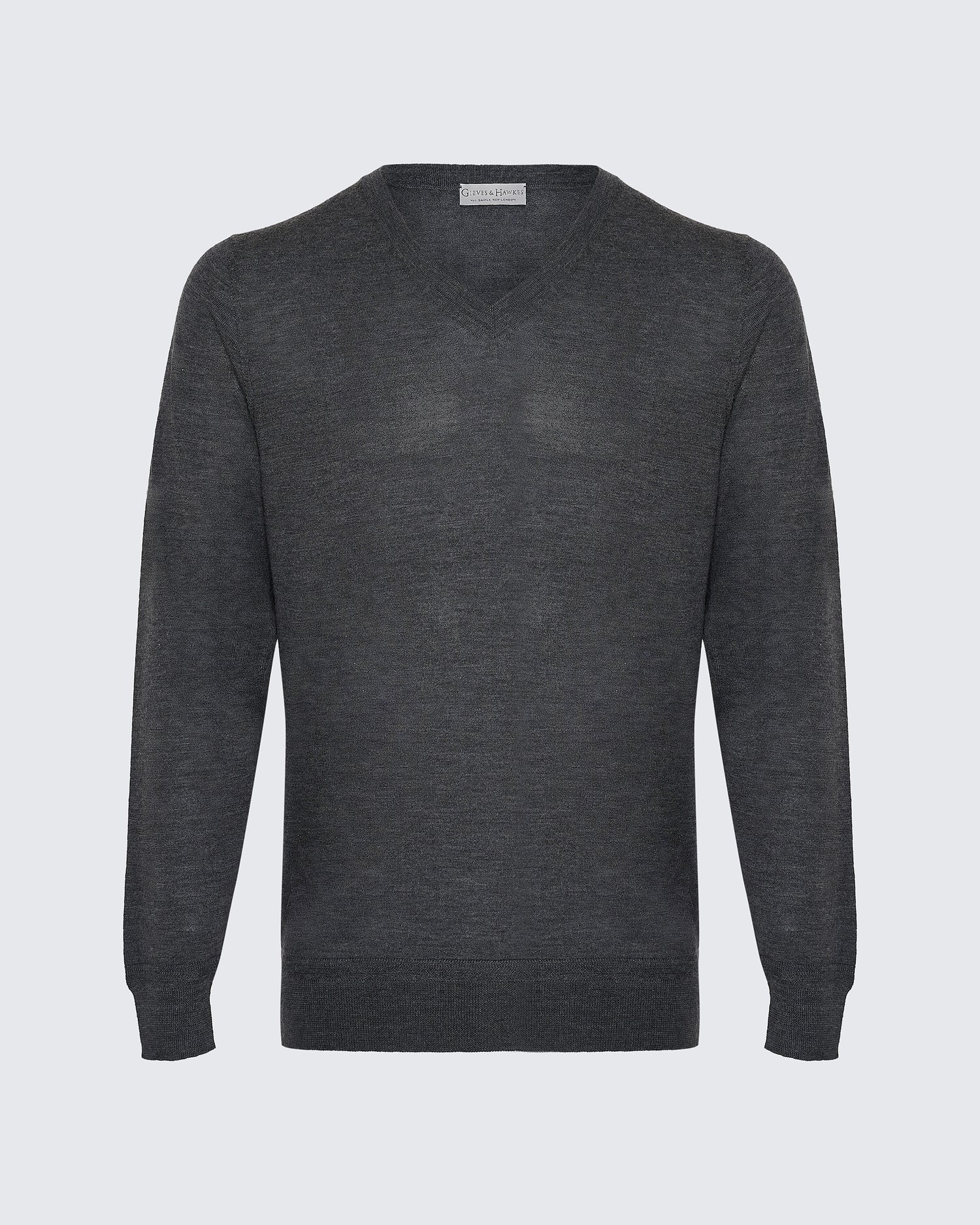 Hodge Wool Silk Cashmere V-neck Jumper