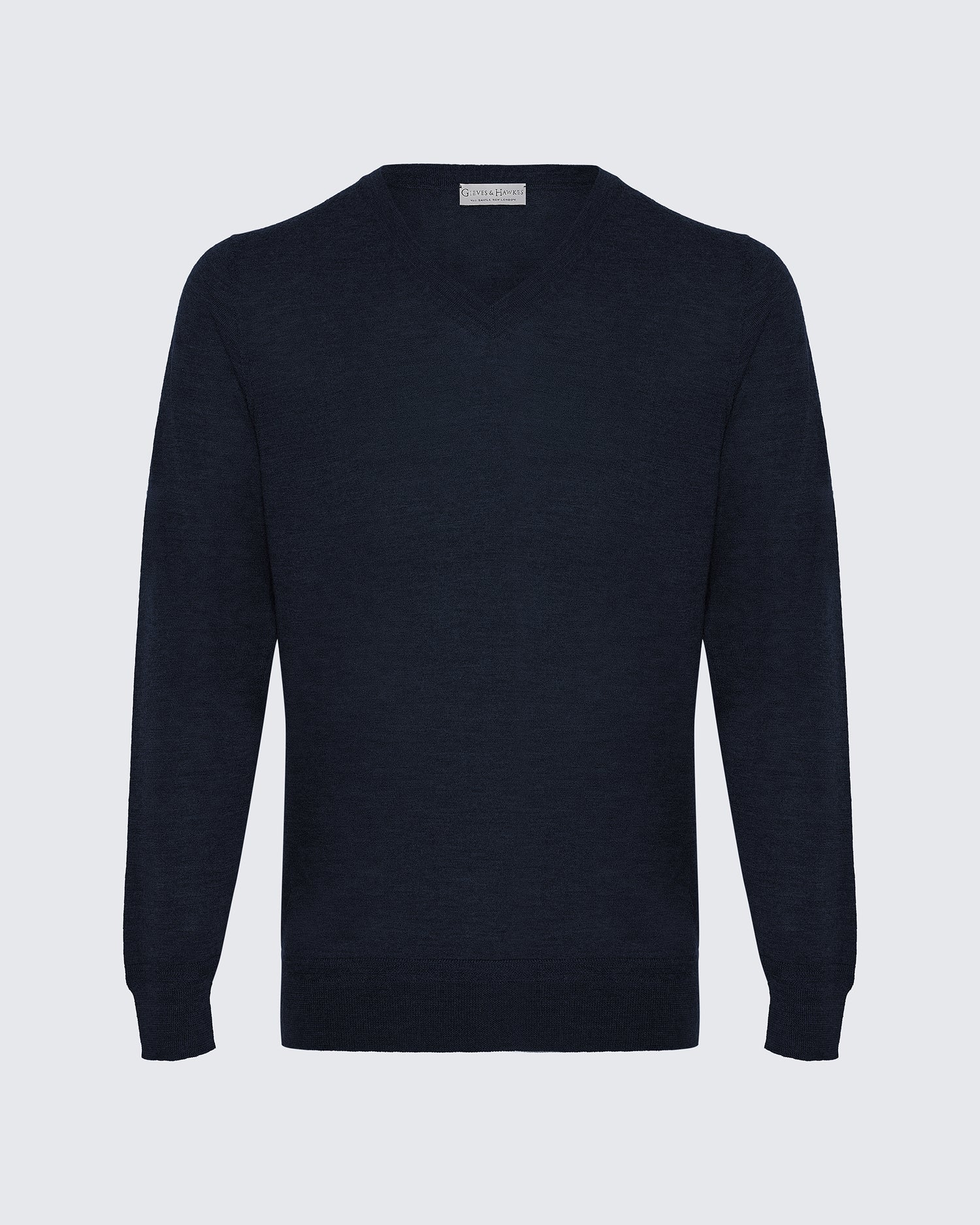 Hodge Wool Silk Cashmere V-neck Jumper